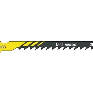 Versand Am Gleichen Tag Stichsägeblätter fast wood Nutz-L.74mm Zahnt.4mm HCS geschr. f.Kurvens. 5St.