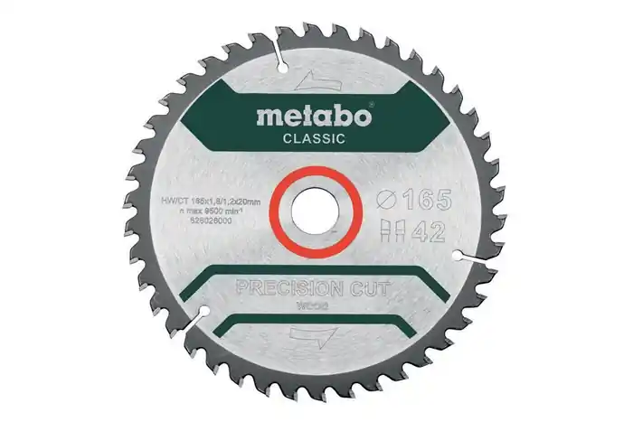 Kreissägeblatt precision cut wood classic D165x1,8/1,2xBohrung20mm Z.42 WZ HW/CT Bestseller