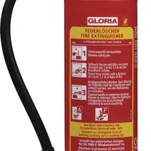 Neue Kollektion Fettbrandfeuerlöscher FA 6 EASY 6l aufladb.Brandkl.13 A 75 F m.Wandh.GLORIA