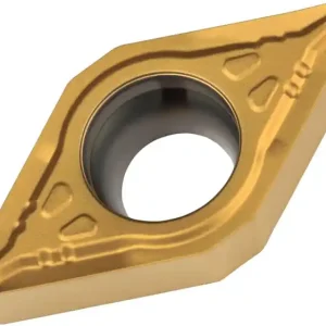 Drehwendeschneidplatte ISO DCMT 11T302E-UR:TT310 D.4,4mm PVD beschichtet Gold VE: 10 Stück Neuheit
