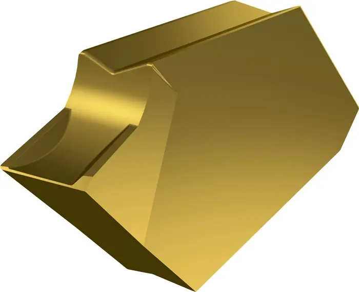 Drehwendeschneidplatte ISO LFUX 040800TR:T8330 Tiefe 4,9mm PVD beschichtet Gold VE: 10 Stück Nur Heute