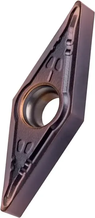 Bestpreis Drehwendeschneidplatte ISO VBMT 160408E-UR:TT310 D.4,4mm PVD beschichtet Gold VE: 10 Stück