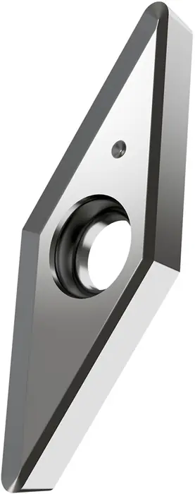 Top-Seller Drehwendeschneidplatte ISO VCGT 130308E-SF2:HF7 Bohrungs-D. 3,4mm Farbe Silber VE: 10 Stück
