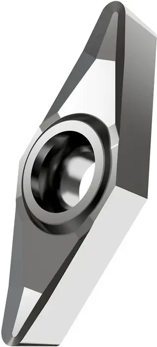 Drehwendeschneidplatte ISO VCGT 160412F-AL:T0315 D.4,4mm PVD beschichtet Silber VE: 10 Stück Neu