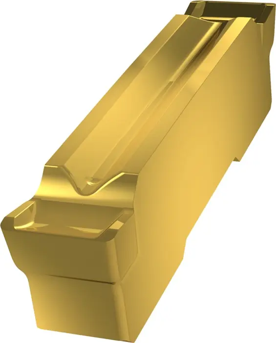 Aktuell Wendeschneidplatte ISO GL5-D500M04-PR:G8330 Breite 5mm PVD beschichtet Gold VE: 10 Stück
