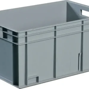 Bestpreis Transportbehälter L600xB400xH150mm grau PP Durchfassgr.Seitenw.geschl.TECWERK
