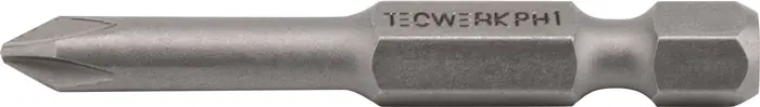 Bit 1/4 Zoll PH 2 L.50mm TECWERK VE: 10 Stück Direkt Vom Hersteller