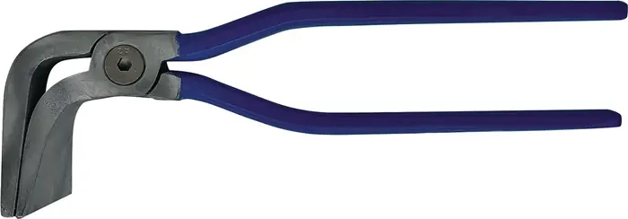 Zertifiziert Falzzange L.285mm Backen-B.60mm aufgelegt 90Grad geb.o.PVC KIESEL