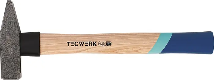 Schlosserhammer 300g Stiel-L.300mm Hickory m.Nylonschutzhülse TECWERK Nur Heute