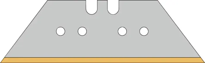 Trapezklinge L61xB18,7xS0,65mm TIN m.Lochung 10 St./Spender TECWERK Direkt Vom Hersteller