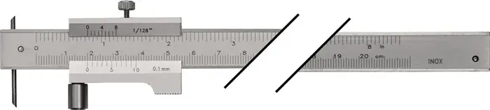 Streichmaß 200mm m.Laufrolle TECWERK Heißes Angebot