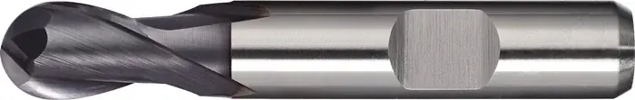 Vollradiusfräser D.2mm Einsatz-L.10mm HSS-Co8 TiCN Weldon Z.2 ext.kurz TECWERK Geprüft