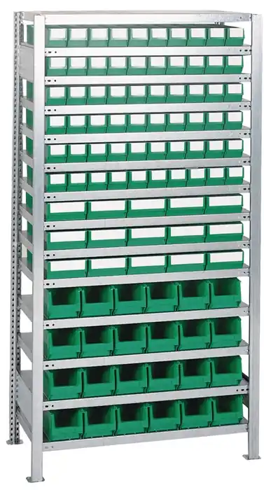 Direkt Vom Hersteller Steckregal H2000xB1000xT400mm Anbauregal 14 Stahl-Bd.90x3,15x4 blau TECWERK