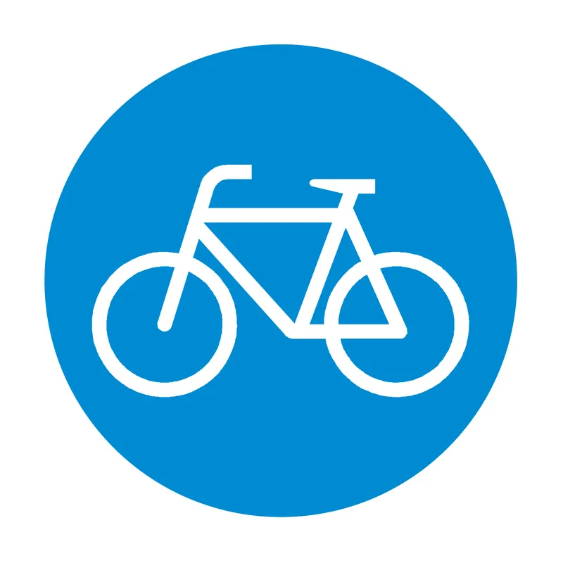 Markenware PROline-thermo Markierungsfolie, Verkehrsschild 'Radweg', Z 237, 1000 mm Ø