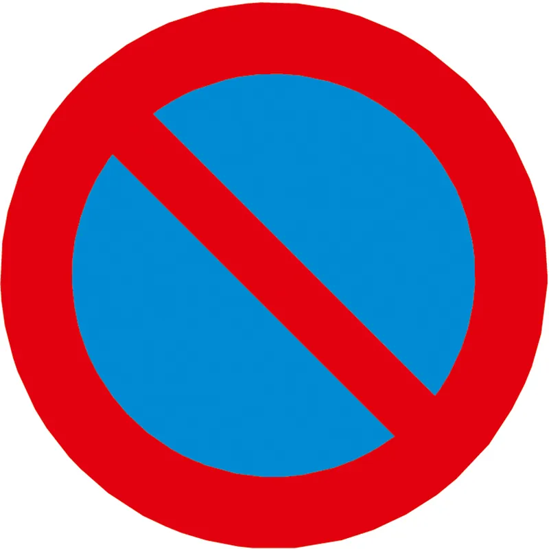 PROline-thermo Markierungsfolie, Verkehrsschild 'Eingeschränktes Haltverbot', Z 286, 750 mm Ø Billig
