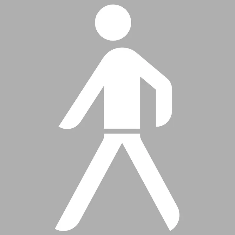 Knallerangebot PROline-thermo Markierungsfolie, Symbol 'Fußgänger', 1000 x 550 mm, weiß