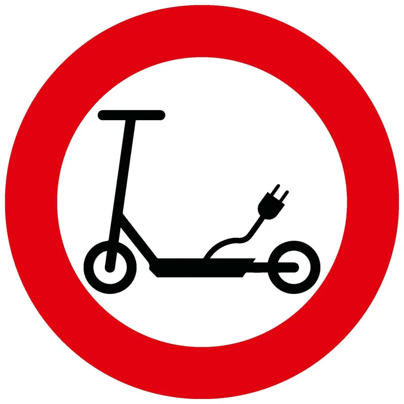 PROline-thermo Markierungsfolie, Verkehrsschild 'Verbot für E-Scooter', d 750 mm Günstig
