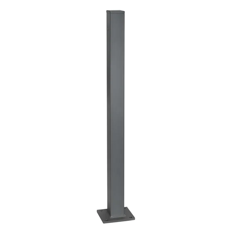 Bestpreis MORION Absperrpfosten 70 x 70 mm feststehend - zum Aufdübeln mit Bodenplatte