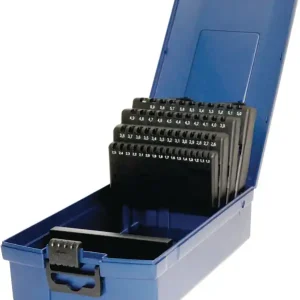 Meistverkauft Leerkassette f.Spiralbohrer DIN 338 Abm.1-5,9mm steig.um 0,1mm 50-tlg.Ku.TECWERK