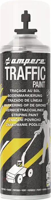 Kracherpreis Bodenmarkierspray TRAFFIC PAINT® 500ml schwarz AMPERE VE: 12 Stück