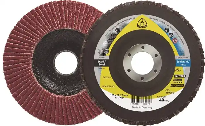 Expressversand Fächerscheibe SMT 974 D.125mm K.60mm gewölbt 6Grad STA keramischer Korund VE: 10 Stück