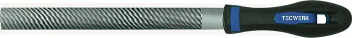 Must-Have Werkstattfeile DIN 7261 L.200mm Q.20x6mm Hieb 2 Halbrund 2K-Ergo TECWERK