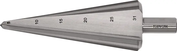 Jetzt Bestellen Blechschälbohrer Bohrber.5-31mm HSS Gesamt-L.103mm Z.2 TECWERK