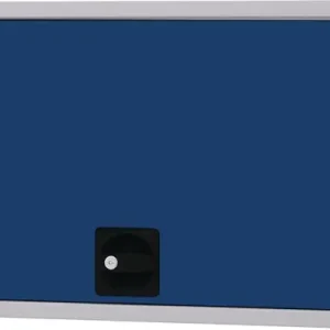 Aktuell Hängeschrank H400xB700xT310mm Vollblechtür lichtgrau/signalblau