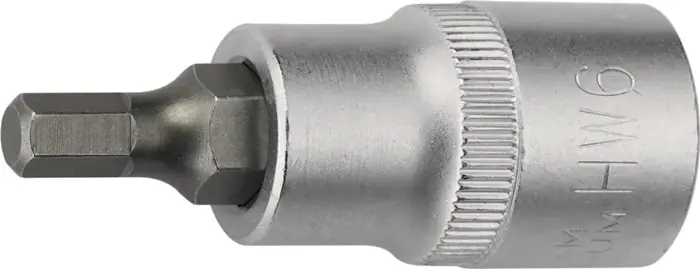 Steckschlüsseleinsatz 1/2 Zoll Innen-6-kant SW 17mm L.55mm TECWERK Billig