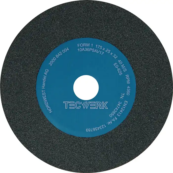 Schleifbockscheibe Ø175xB25x32mm 36 Form A NK,, TECWERK Heißes Angebot
