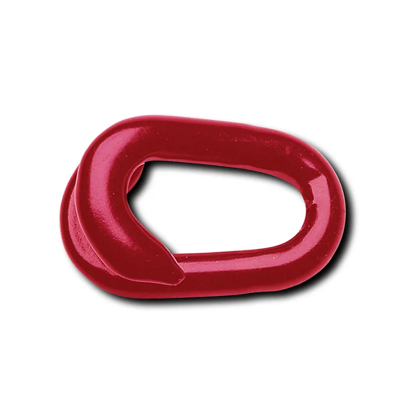 Verbindungsglied, Stahl, verzinkt und rot kunststoffbeschichtet, 7 mm, 10er-Pack Letzte Chance