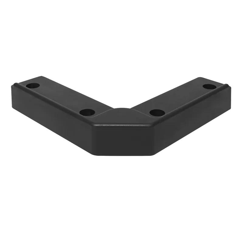 Dämpfungselement für Anfahrschutzwinkel, Polyurethan, schwarz, SL x SL x H 210 x 210 x 30 Begrenztes Angebot