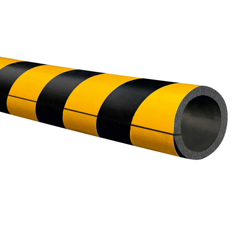 Expressversand MORION Vollrohrschutz aus PU-Schaum gelb/schwarz - zum Aufstecken mit Schlitz