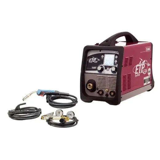 ELMAG ETP 220 SynPuls - ALU-Set - inkl. 1,0mm / 2 kg AlSi5 Draht, Stahlfl. 20l Argon Saisonangebot
