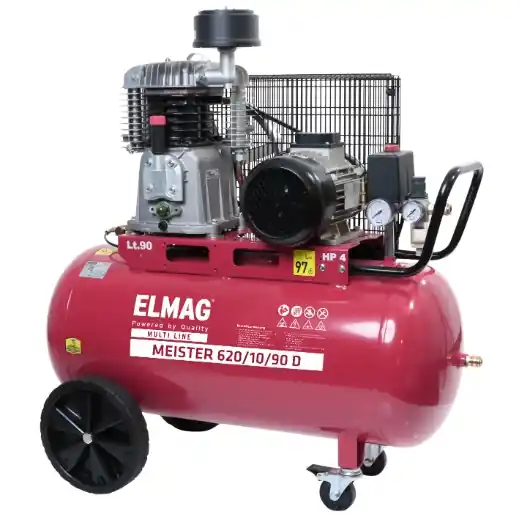 Geprüft ELMAG Kompressor MEISTER 620/10/90 D