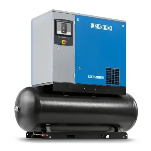 Bestpreis ELMAG MARK-Schraubenkompressor MSA 11D/13/500-mit Trockner/Behälter 500 AD 2000, 13 bar, mit ES 4000