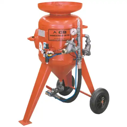 Nur Heute ELMAG Sandstrahlgerät CB 60-S2 mit Remote Control - mit Schlauch 16x30mm / 10m, M06