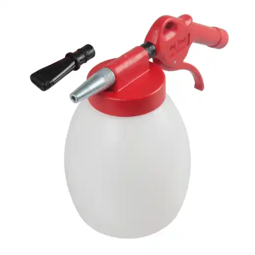 ELMAG Sodastrahlpistole JWL, 1,2 Liter Behälter - SET mit 1 Präzisions- u. 3 Flachdüsen, 1 kg Soda Direkt Vom Hersteller