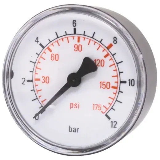 ELMAG Druckmanometer 0-12 bar - Ø 50 mm, 1/8" AG hinten Heißes Angebot