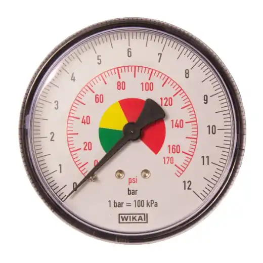Must-Have ELMAG Druckmanometer 0-12 bar - Ø 80 mm, 1/4" AG hinten