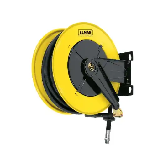 Neu Im Sortiment ELMAG INDUSTRIE Schlauchaufroller "300/31" - für Wasser 130°C, 12 m, 5/16", 200 bar
