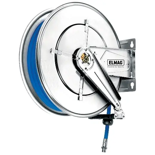 ELMAG INDUSTRIE Schlauchaufroller Edelstahl "544/12" - für Druckluft u. Wasser 130°C, 20 m, 3/4" Jetzt Kaufen