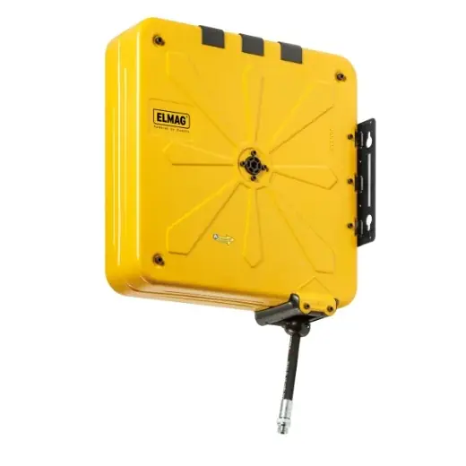 ELMAG INDUSTRIE Schlauchaufroller geschlossen "440/13" - für Druckluft u. Wasser 70°C, 18 m, 3/8" Sichere Zahlung