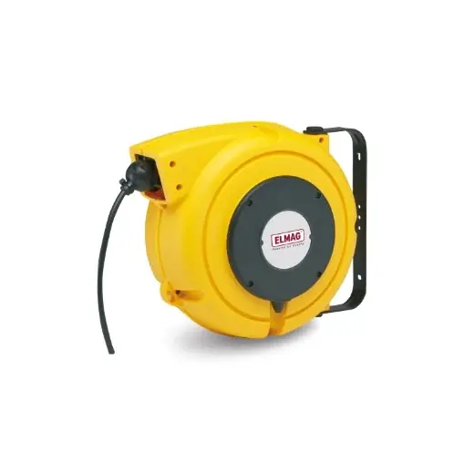 Direkt Vom Hersteller ELMAG Autom. Kabelaufroller ZECA "DATAFLUX" - 470607, 15+1 Meter, 6x0,75 mm², IP 42