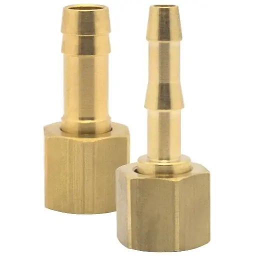 Neuheit ELMAG Schlauchtülle mit Überwurfmutter - IG 1/4", 9 mm, Messing 1 Stk. Packung - SB