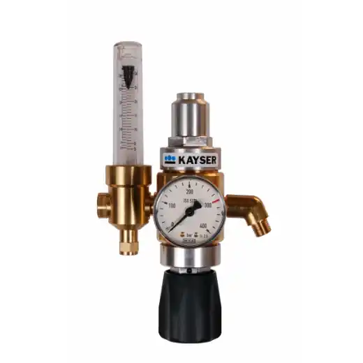 ELMAG Druckregler mit Flowmeter und - Gassparventil Mod. ECOMAT 2000 Highlight