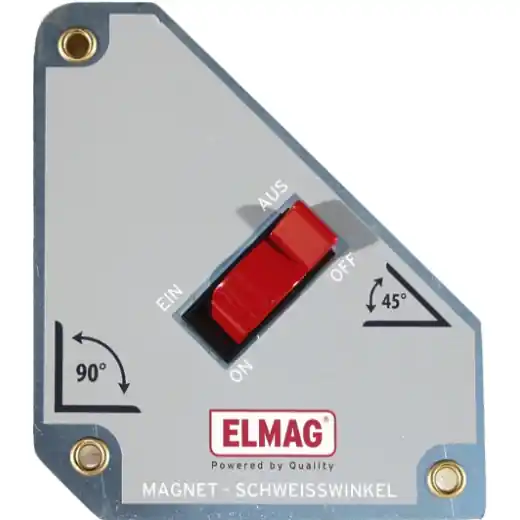 ELMAG Magnet-Schweisswinkel MSW "schaltbar" - für 45°/135, 90° Schweißungen, 152x130x35mm Neu Im Sortiment
