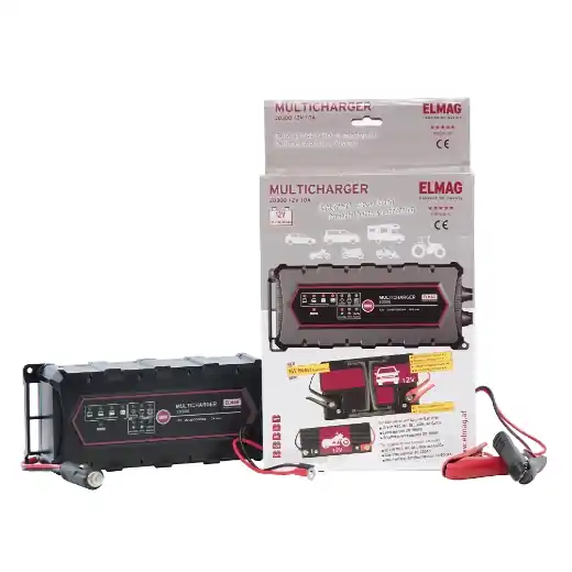 Knallerangebot ELMAG Automatisches Batterieladegerät 12 V. - MULTICHARGER 20300, max. 10 A.