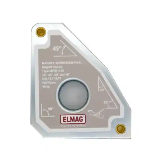 Top-Seller ELMAG Magnet-Schweißwinkel MWD-3 40 "Dauermagnet" - für 30°/60°/45°/90° Schweißungen