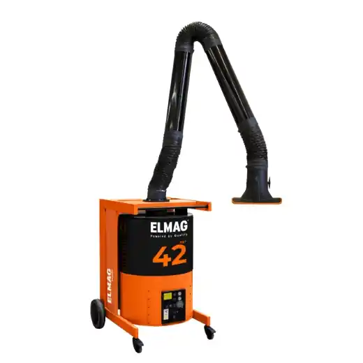 Expressversand ELMAG Absauganlage, fahrbar, MaxiFil - Absaugarm Ø 150mm/3m in Rohrausführung